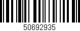 Código de barras (EAN, GTIN, SKU, ISBN): '50692935'