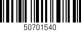 Código de barras (EAN, GTIN, SKU, ISBN): '50701540'
