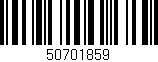 Código de barras (EAN, GTIN, SKU, ISBN): '50701859'