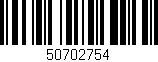 Código de barras (EAN, GTIN, SKU, ISBN): '50702754'