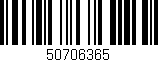 Código de barras (EAN, GTIN, SKU, ISBN): '50706365'