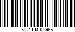 Código de barras (EAN, GTIN, SKU, ISBN): '5071194028465'