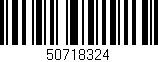 Código de barras (EAN, GTIN, SKU, ISBN): '50718324'
