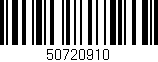 Código de barras (EAN, GTIN, SKU, ISBN): '50720910'