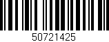 Código de barras (EAN, GTIN, SKU, ISBN): '50721425'