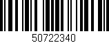 Código de barras (EAN, GTIN, SKU, ISBN): '50722340'