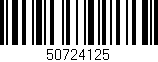 Código de barras (EAN, GTIN, SKU, ISBN): '50724125'