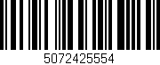 Código de barras (EAN, GTIN, SKU, ISBN): '5072425554'