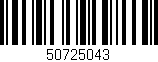 Código de barras (EAN, GTIN, SKU, ISBN): '50725043'