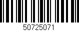 Código de barras (EAN, GTIN, SKU, ISBN): '50725071'