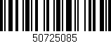 Código de barras (EAN, GTIN, SKU, ISBN): '50725085'