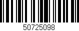 Código de barras (EAN, GTIN, SKU, ISBN): '50725098'