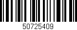 Código de barras (EAN, GTIN, SKU, ISBN): '50725409'