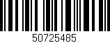 Código de barras (EAN, GTIN, SKU, ISBN): '50725485'