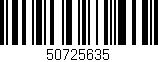 Código de barras (EAN, GTIN, SKU, ISBN): '50725635'