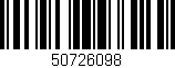 Código de barras (EAN, GTIN, SKU, ISBN): '50726098'