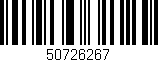 Código de barras (EAN, GTIN, SKU, ISBN): '50726267'