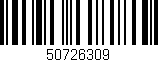 Código de barras (EAN, GTIN, SKU, ISBN): '50726309'