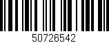 Código de barras (EAN, GTIN, SKU, ISBN): '50726542'