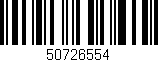 Código de barras (EAN, GTIN, SKU, ISBN): '50726554'