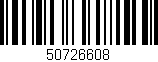 Código de barras (EAN, GTIN, SKU, ISBN): '50726608'