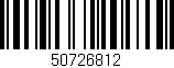 Código de barras (EAN, GTIN, SKU, ISBN): '50726812'