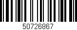 Código de barras (EAN, GTIN, SKU, ISBN): '50726867'