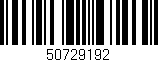 Código de barras (EAN, GTIN, SKU, ISBN): '50729192'