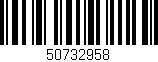 Código de barras (EAN, GTIN, SKU, ISBN): '50732958'