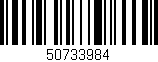 Código de barras (EAN, GTIN, SKU, ISBN): '50733984'