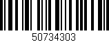 Código de barras (EAN, GTIN, SKU, ISBN): '50734303'