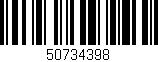 Código de barras (EAN, GTIN, SKU, ISBN): '50734398'