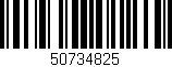 Código de barras (EAN, GTIN, SKU, ISBN): '50734825'