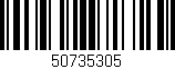 Código de barras (EAN, GTIN, SKU, ISBN): '50735305'