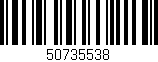 Código de barras (EAN, GTIN, SKU, ISBN): '50735538'