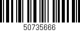 Código de barras (EAN, GTIN, SKU, ISBN): '50735666'