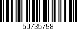 Código de barras (EAN, GTIN, SKU, ISBN): '50735798'