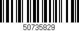 Código de barras (EAN, GTIN, SKU, ISBN): '50735829'