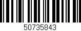 Código de barras (EAN, GTIN, SKU, ISBN): '50735843'