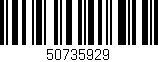Código de barras (EAN, GTIN, SKU, ISBN): '50735929'