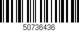Código de barras (EAN, GTIN, SKU, ISBN): '50736436'