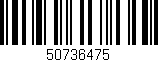Código de barras (EAN, GTIN, SKU, ISBN): '50736475'