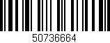 Código de barras (EAN, GTIN, SKU, ISBN): '50736664'