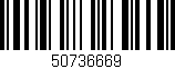 Código de barras (EAN, GTIN, SKU, ISBN): '50736669'