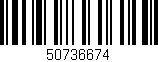 Código de barras (EAN, GTIN, SKU, ISBN): '50736674'