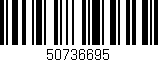 Código de barras (EAN, GTIN, SKU, ISBN): '50736695'