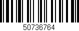 Código de barras (EAN, GTIN, SKU, ISBN): '50736764'