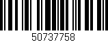 Código de barras (EAN, GTIN, SKU, ISBN): '50737758'
