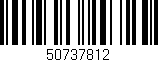 Código de barras (EAN, GTIN, SKU, ISBN): '50737812'