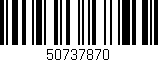 Código de barras (EAN, GTIN, SKU, ISBN): '50737870'